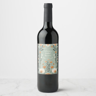 Rótulo De Garrafa De Cerveja Finlandês Floral
