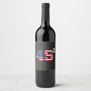 Rótulo De Garrafa De Cerveja Fique com 45 Pro Trump USA Flag 4 de 4 de julho