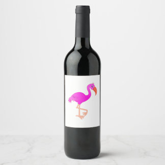 Rótulo De Garrafa De Cerveja Flamingo