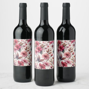Rótulo De Garrafa De Cerveja Flor de Cerejeira