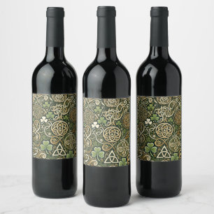 Rótulo De Garrafa De Cerveja Floração Celta