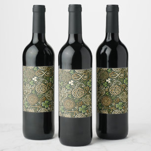 Rótulo De Garrafa De Cerveja Floração Celta