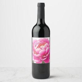 Rótulo De Garrafa De Cerveja Floral