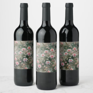 Rótulo De Garrafa De Cerveja Flores bonito