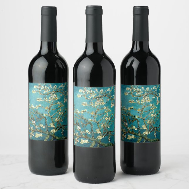 Rótulo De Garrafa De Cerveja Flores de Amendoeira de Van Gogh Impressionismo Cl (Garrafas)