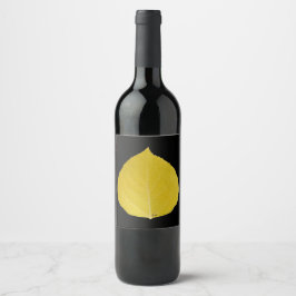 Rótulo De Garrafa De Cerveja Folha Amarela Aspen #5