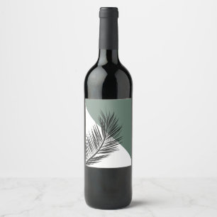 Rótulo De Garrafa De Cerveja Folha de palma