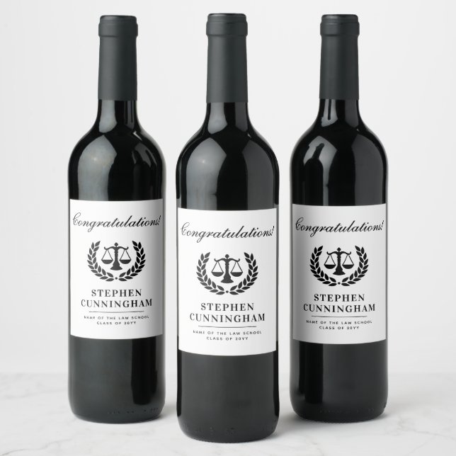 Rótulo De Garrafa De Cerveja Formatação Personalizada da Escola de Direito Mode (Garrafas)
