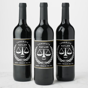 Rótulo De Garrafa De Cerveja Formatura de Advogado Engraçada