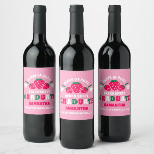 Rótulo De Garrafa De Cerveja Formatura Doce de Morango Berry
