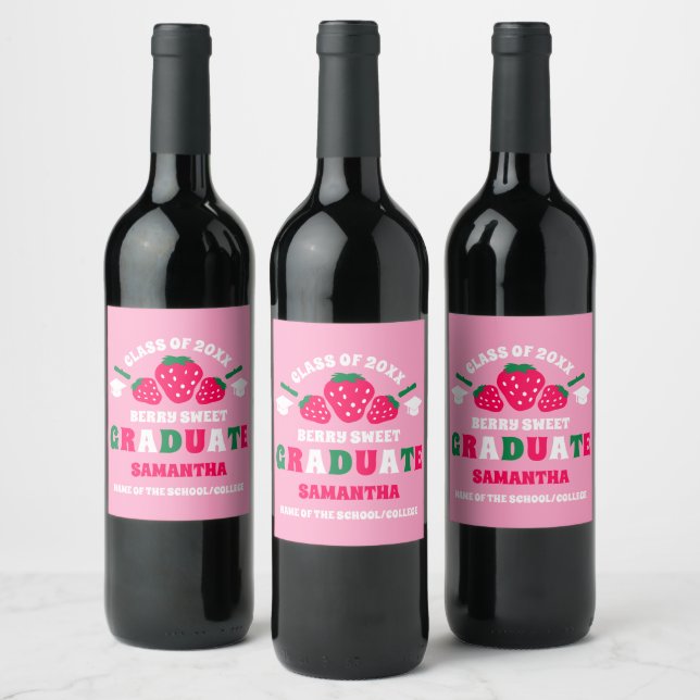 Rótulo De Garrafa De Cerveja Formatura Doce de Morango Berry (Garrafas)