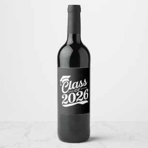 Rótulo De Garrafa De Cerveja Formatura Graduado Orgulhoso da Turma de 2026