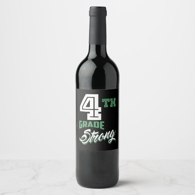 Rótulo De Garrafa De Cerveja Forte Grau 4º (Frente)