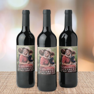 Rótulo De Garrafa De Cerveja Foto da Melhor Tia Nunca Personalizada