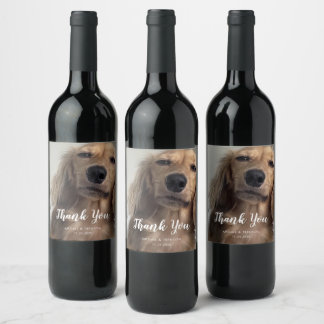 Rótulo De Garrafa De Cerveja Foto de Cachorro Personalizado