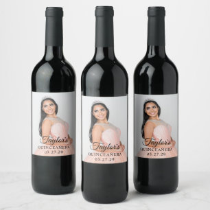 Rótulo De Garrafa De Cerveja Foto de vestido de Quinceanera