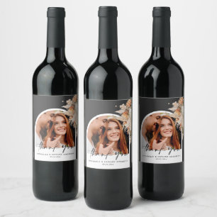 Rótulo De Garrafa De Cerveja Foto do arco botânico moderno pampas wine la