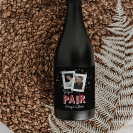 Rótulo De Garrafa De Cerveja Foto dos Casais do tema do casino de pares perfeit