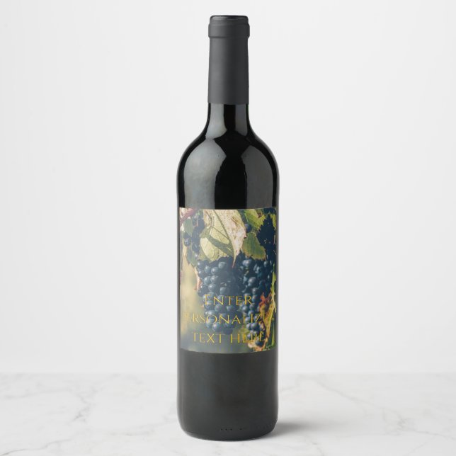 Rótulo De Garrafa De Cerveja Foto e Texto Personalizados  (Frente)