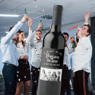 Rótulo De Garrafa De Cerveja Foto engraçada do rótulo do vinho, a razão pela qu