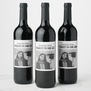 Rótulo De Garrafa De Cerveja Foto moderna única e engraçada de jornal de format
