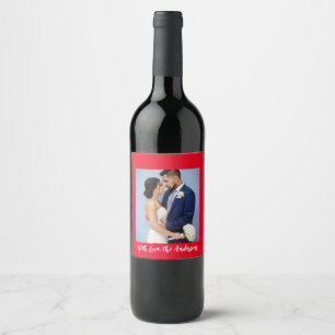 Rótulo De Garrafa De Cerveja Foto Personalizada Com Amor