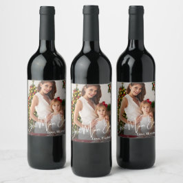 Rótulo De Garrafa De Cerveja Foto personalizada da melhor mãe de sempre