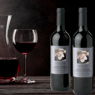 Rótulo De Garrafa De Cerveja Foto personalizada de aniversário Fatos divertido