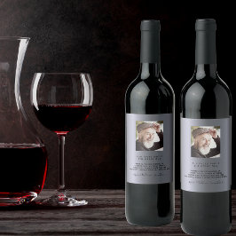 Rótulo De Garrafa De Cerveja Foto personalizada de aniversário Fatos divertidos