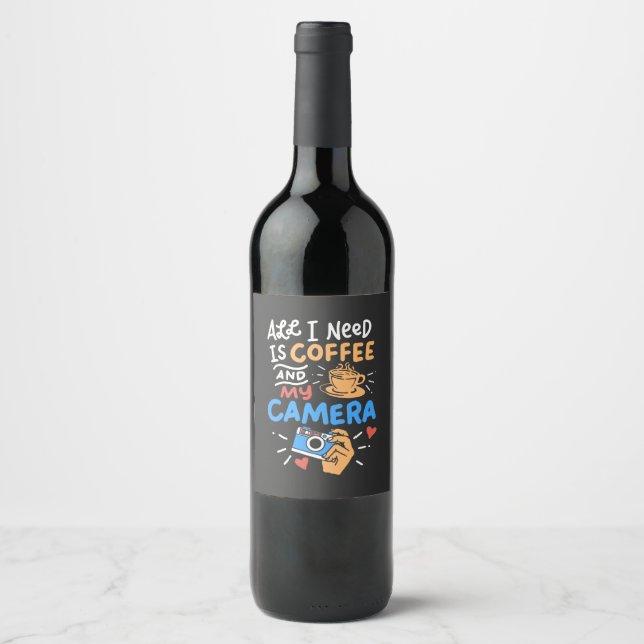 Rótulo De Garrafa De Cerveja Fotografia - Café e Câmera (Frente)