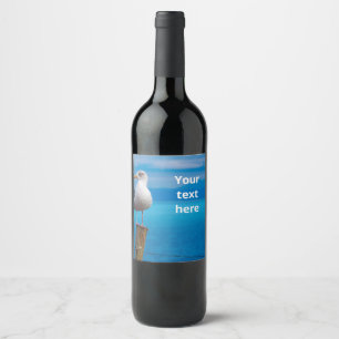 Rótulo De Garrafa De Cerveja Fotografia personalizada de gaivota