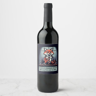 Rótulo De Garrafa De Cerveja Fox Presidencial - Engraçada Sanitária Política
