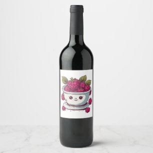 RÓTULO DE GARRAFA DE CERVEJA FRAMBOESA FOFINHA