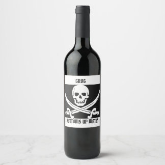 RÓTULO DE GARRAFA DE CERVEJA FRASCO PIRATE GROG