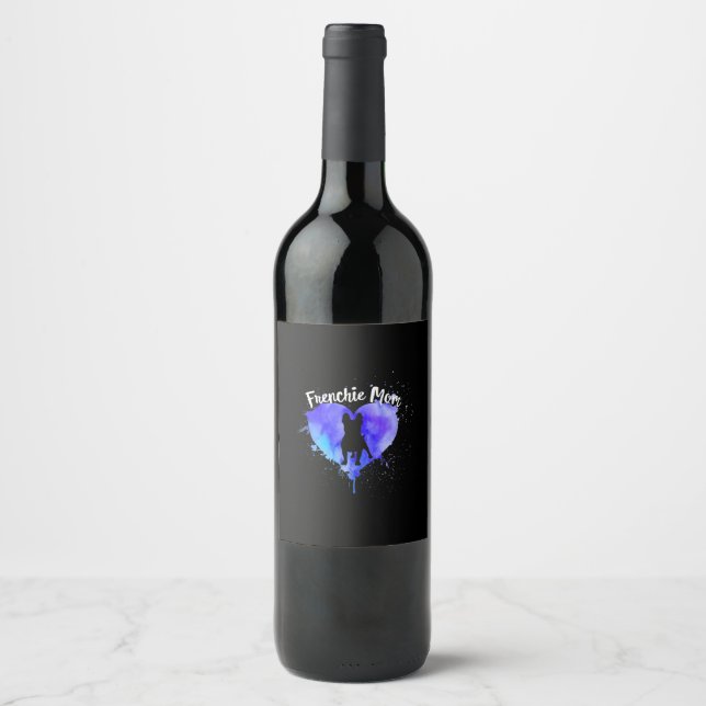 Rótulo De Garrafa De Cerveja Frenchie Mãe Cachorro Francês Cachorro Mamãe Engra (Frente)