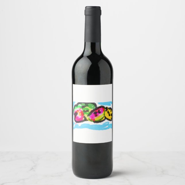 Rótulo De Garrafa De Cerveja Frutas de verão alegria (Frente)