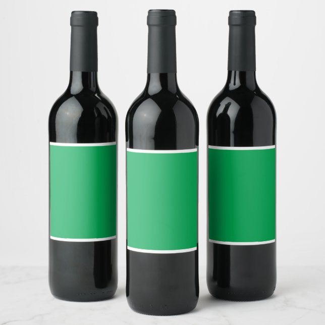 Rótulo De Garrafa De Cerveja Fundo Verde surpreendente com Design de borda bran (Garrafas)