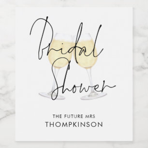 Rótulo De Garrafa De Cerveja Futuro Chá de panela de óculos de vinho da Sra. 