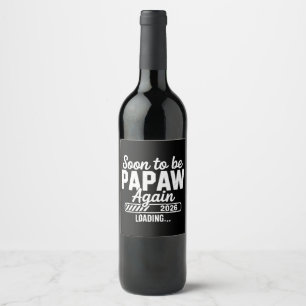 Rótulo De Garrafa De Cerveja Futuro Papai novamente est. 2026 Novo Pai Futuro 
