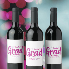 Rótulo De Garrafa De Cerveja Garota Legal Rosa Quente Graduação Letra Script