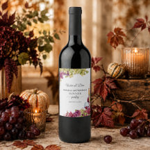 Garrafa de Vinho para Jantar Chic Wine and Dine