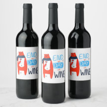 Gato Engraçado Termine o Seu Dia Com Vinho
