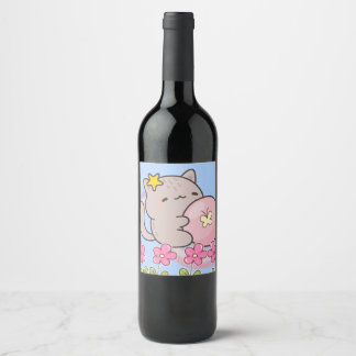 Rótulo De Garrafa De Cerveja gato fofo