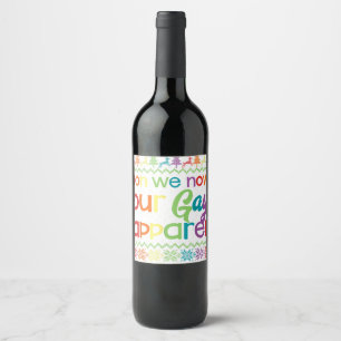 Rótulo De Garrafa De Cerveja Gay Natal Engraçado LGBT Don We Now Our Gay Appare
