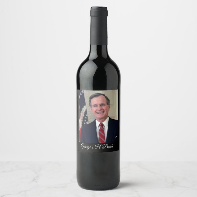 Rótulo De Garrafa De Cerveja George H Bush (Frente)