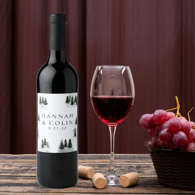 Rótulo De Garrafa De Cerveja Glen White Green - Montanha Verde Verde Verde (Criador carregado)