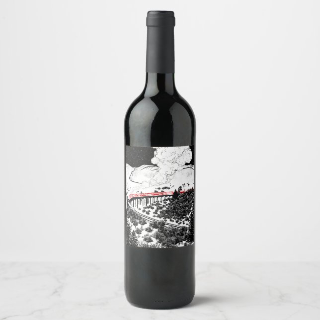 Rótulo De Garrafa De Cerveja Glenfinnan Viaduct Steam Train (Frente)