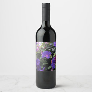 Rótulo De Garrafa De Cerveja Glórias de Primavera da manhã em azul