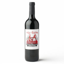 Gnomos Casal Vintage Caminhão Vermelho Feliz Natal