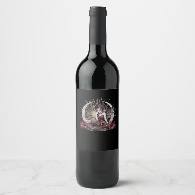 Rótulo De Garrafa De Cerveja Gótico Whimsigoth Classic (Frente)